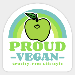 Proud Vegan Cruelty Free Lifestyle vegetarian Sticker